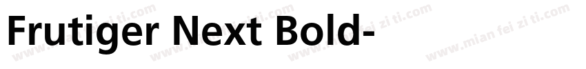 Frutiger Next Bold字体转换